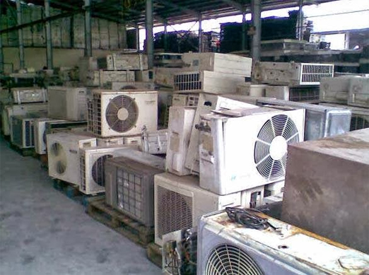 E-waste handled by an office scrap buyer in Chennai
